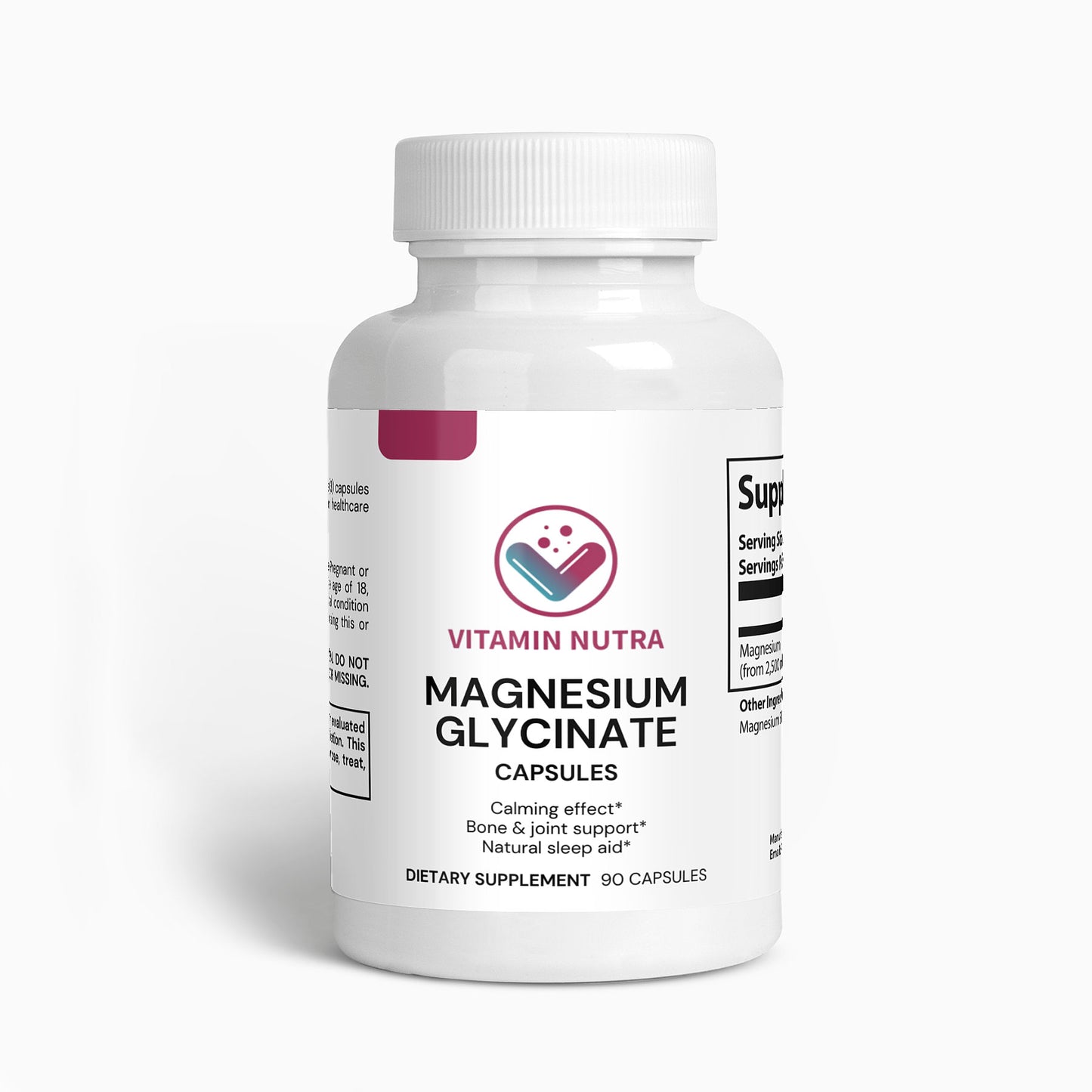 Highly absorbable magnesium glycinate capsules for optimal benefits.