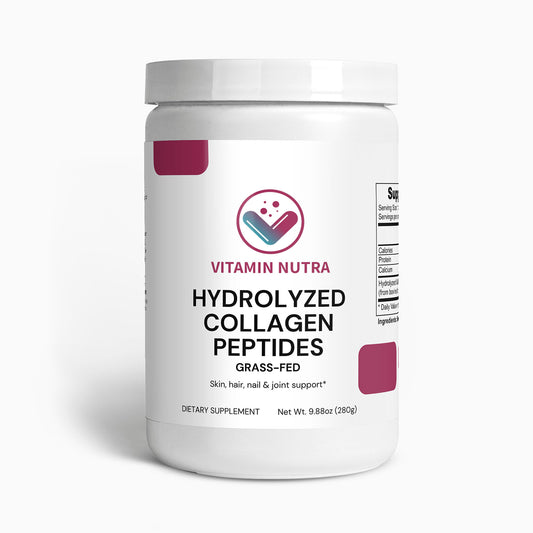 Support healthy skin elasticity and hydration with collagen peptides.