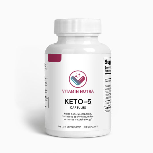  Keto-5 helps achieve weight loss goals and manage body fat.