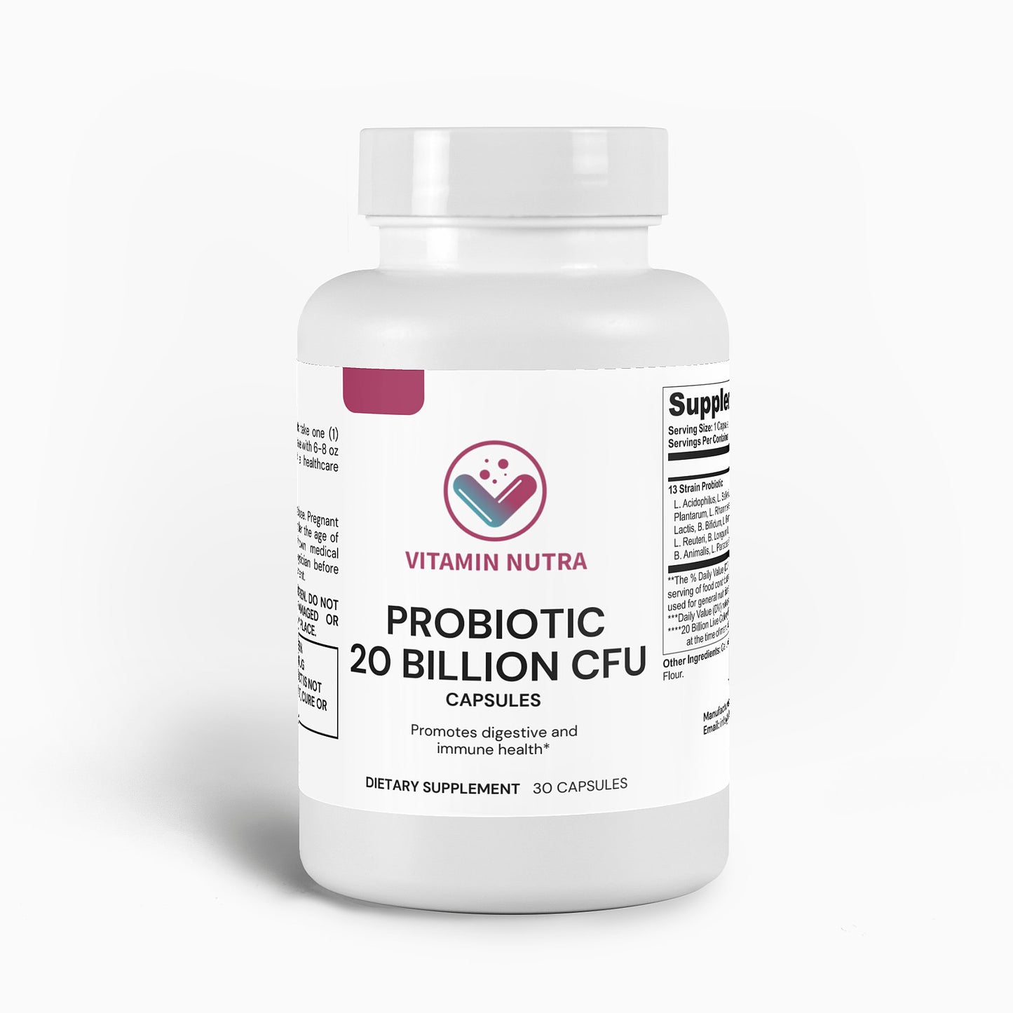 Experience the benefits of a healthy gut with Probiotic 20 Billion.