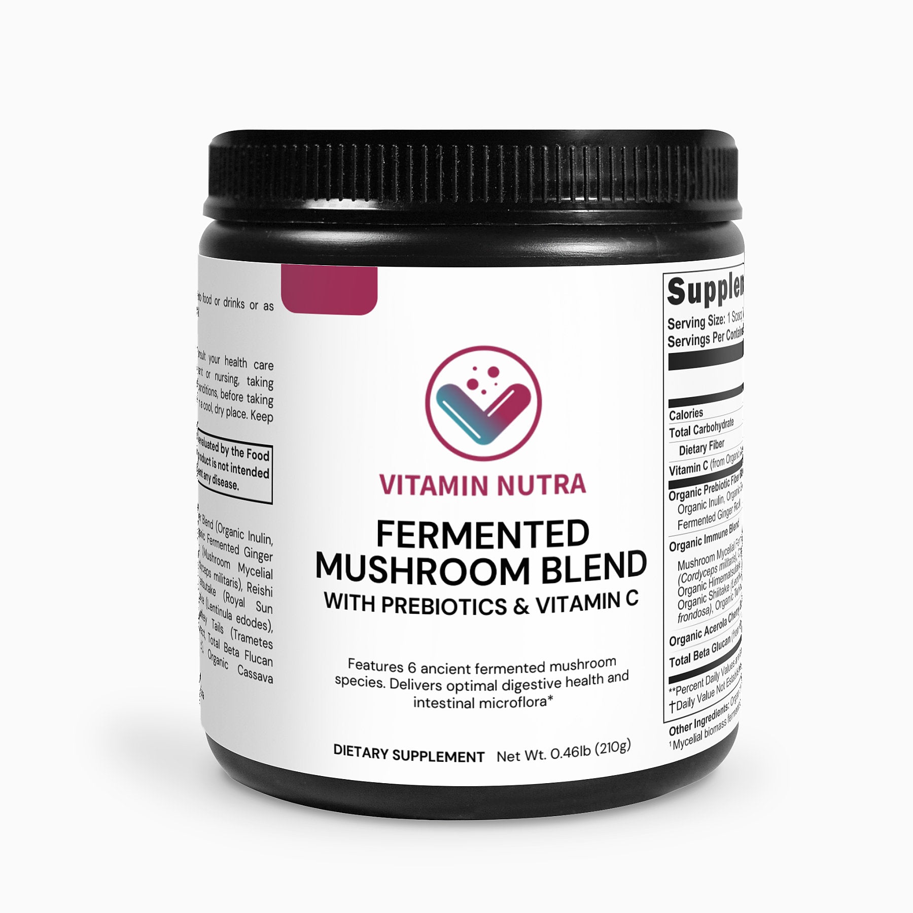 Daily dose of Fermented Mushroom Blend capsules.