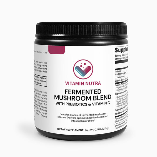 Daily dose of Fermented Mushroom Blend capsules.