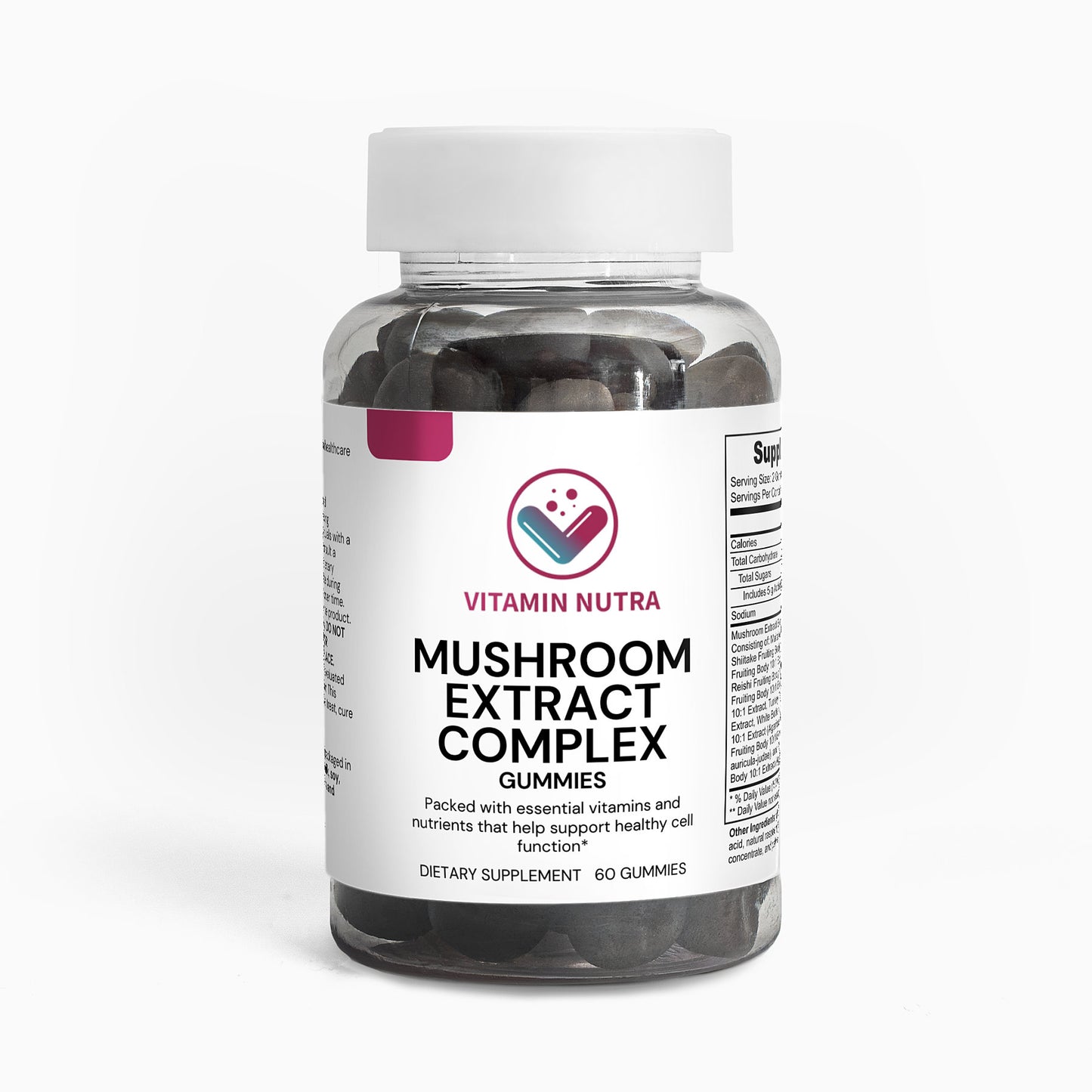 Mushroom Complex Gummies: Supports cognitive function, memory, and focus with a blend of nootropic mushrooms.