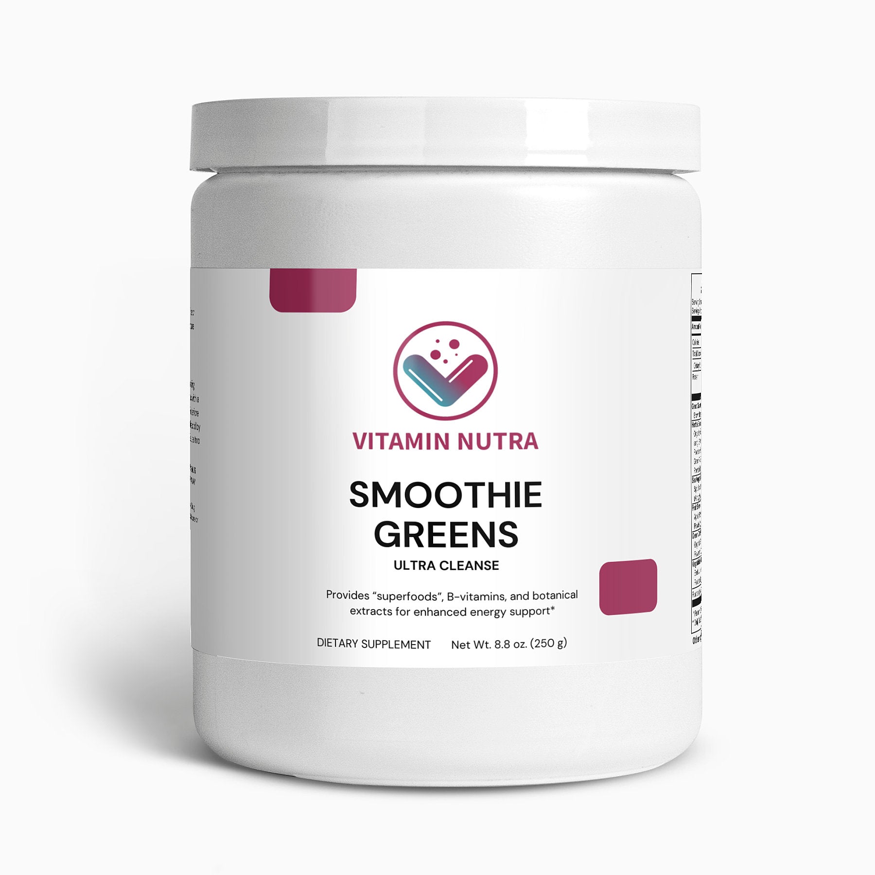  Blend Ultra Cleanse Smoothie Greens powder into smoothies for a delicious and nutritious daily dose of greens.