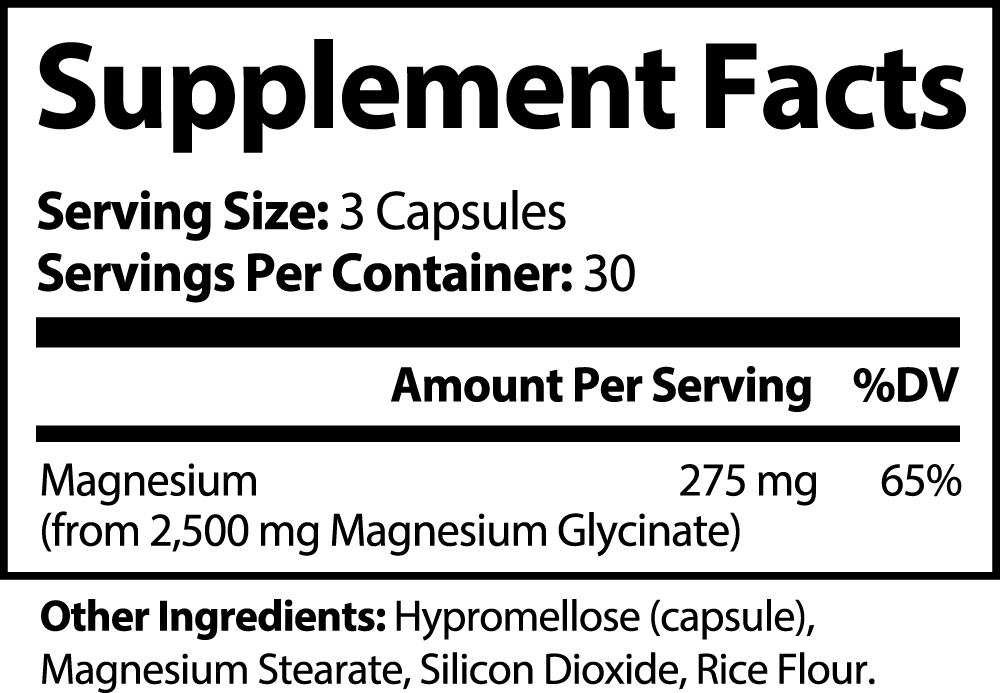 Magnesium Glycinate may contribute to healthy blood pressure levels.