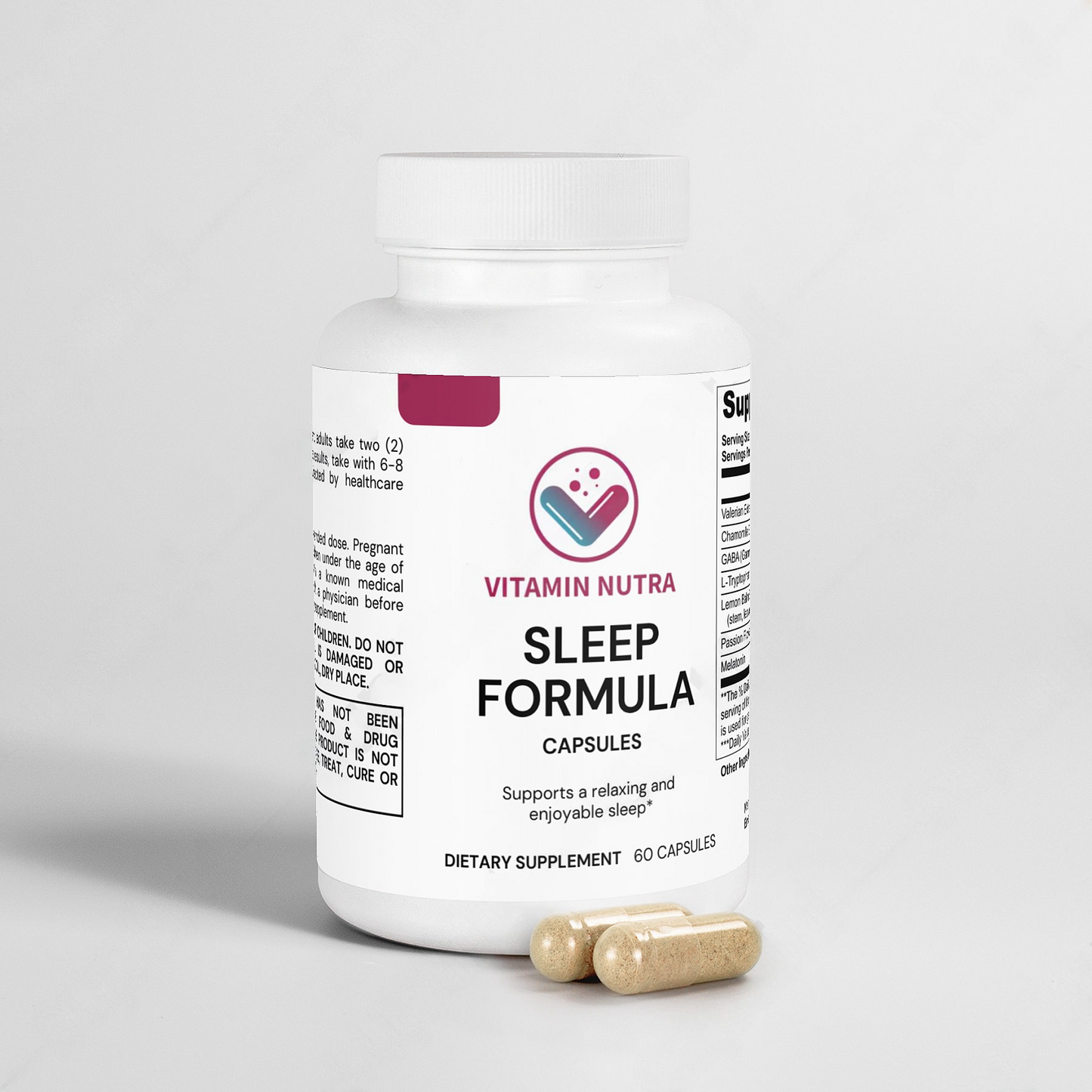 Sleep Formula promotes a peaceful night's sleep.