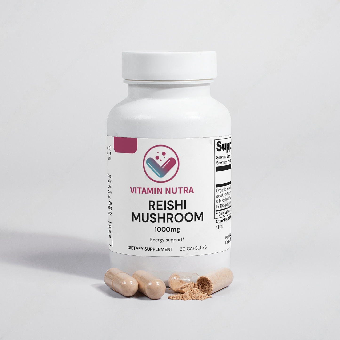 Reishi Mushroom: A natural adaptogen revered in Eastern medicine for holistic wellness.