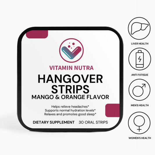 Hangover Strips for overall well-being and relief.