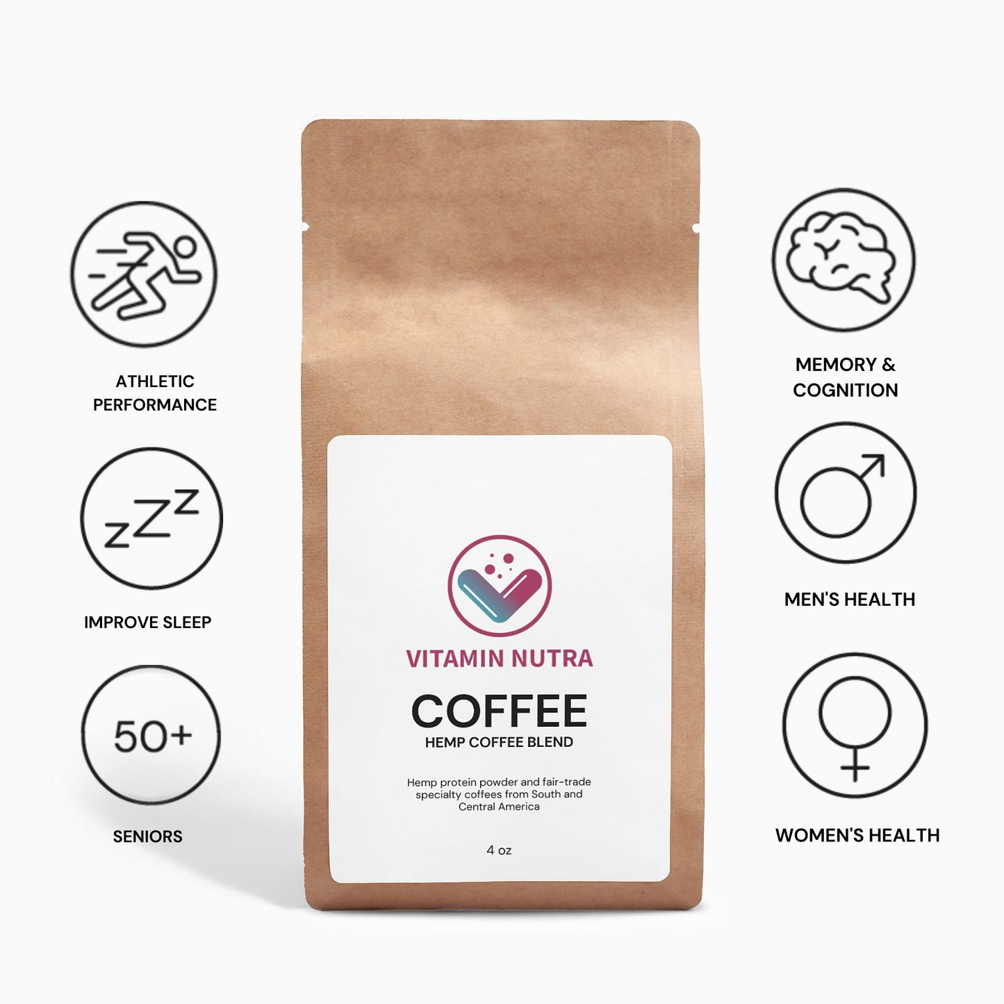 Hemp Coffee Blend - organic, protein-powered coffee for a healthy and delicious cup.