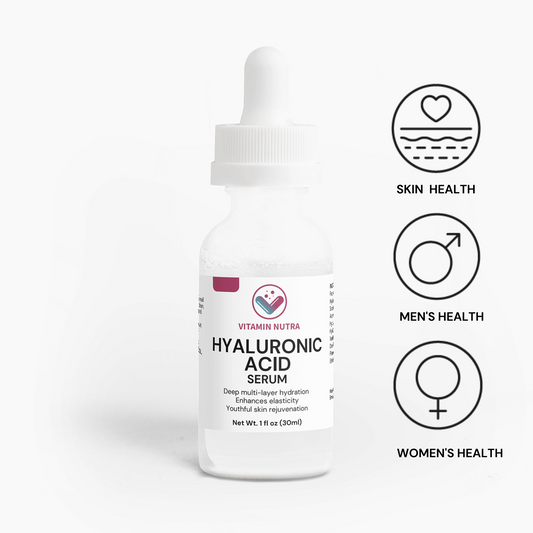 Multi-Layer Hyaluronic Acid Serum bottle on a natural background