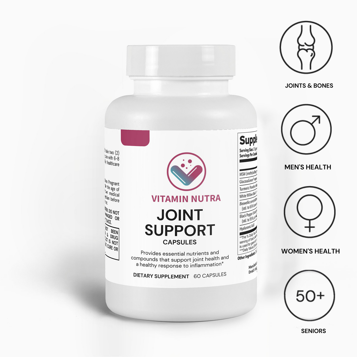 Joint Support supplement for flexibility, mobility, and joint health.