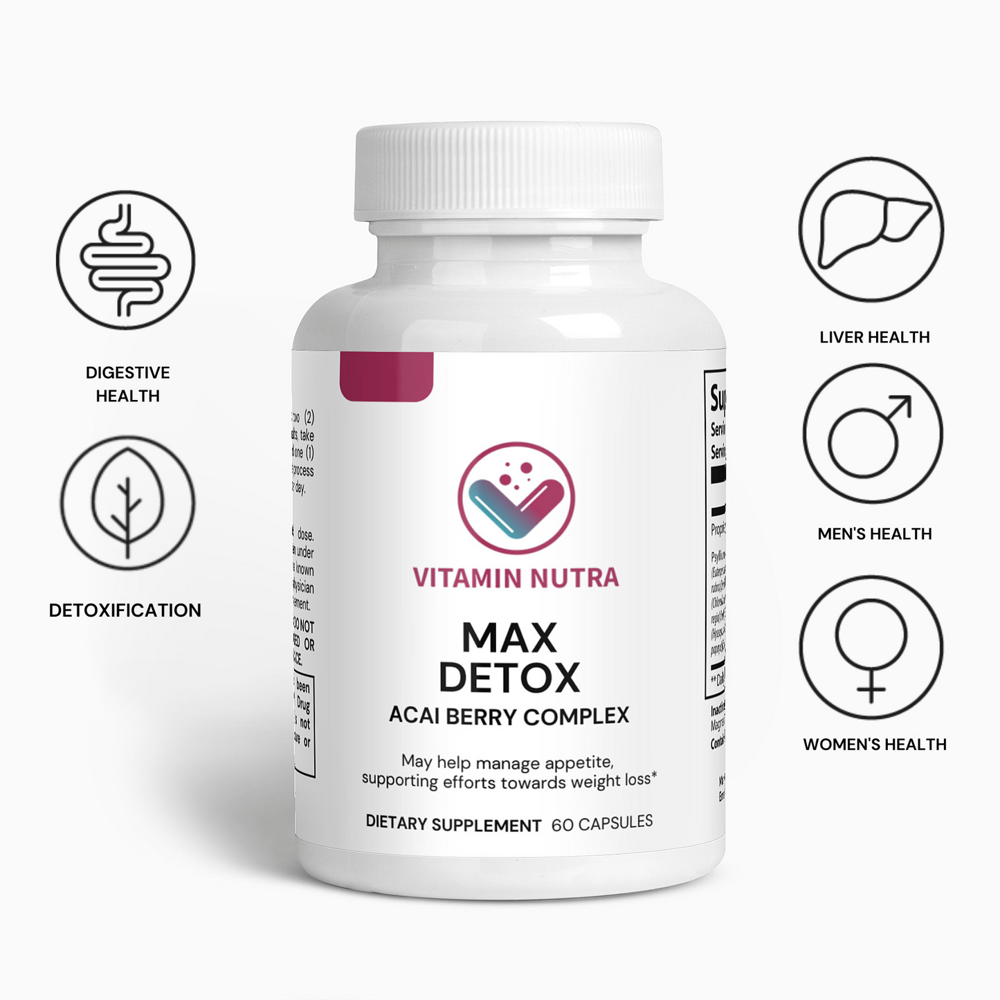  Max Detox: Natural cleanse for healthy digestion, colon, and liver function.