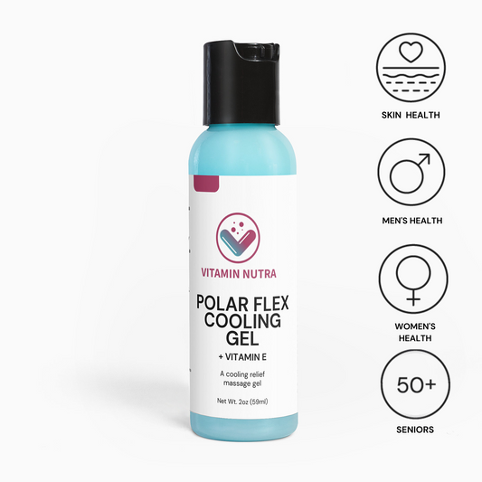 Polar Flex Cooling Gel container with clean design.