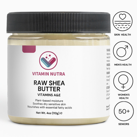 Raw Shea Butter container with clean design