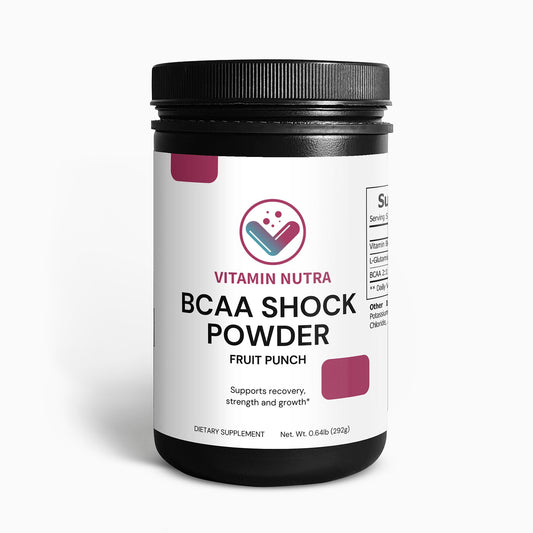 Muscle Recovery BCAA Supplement Container