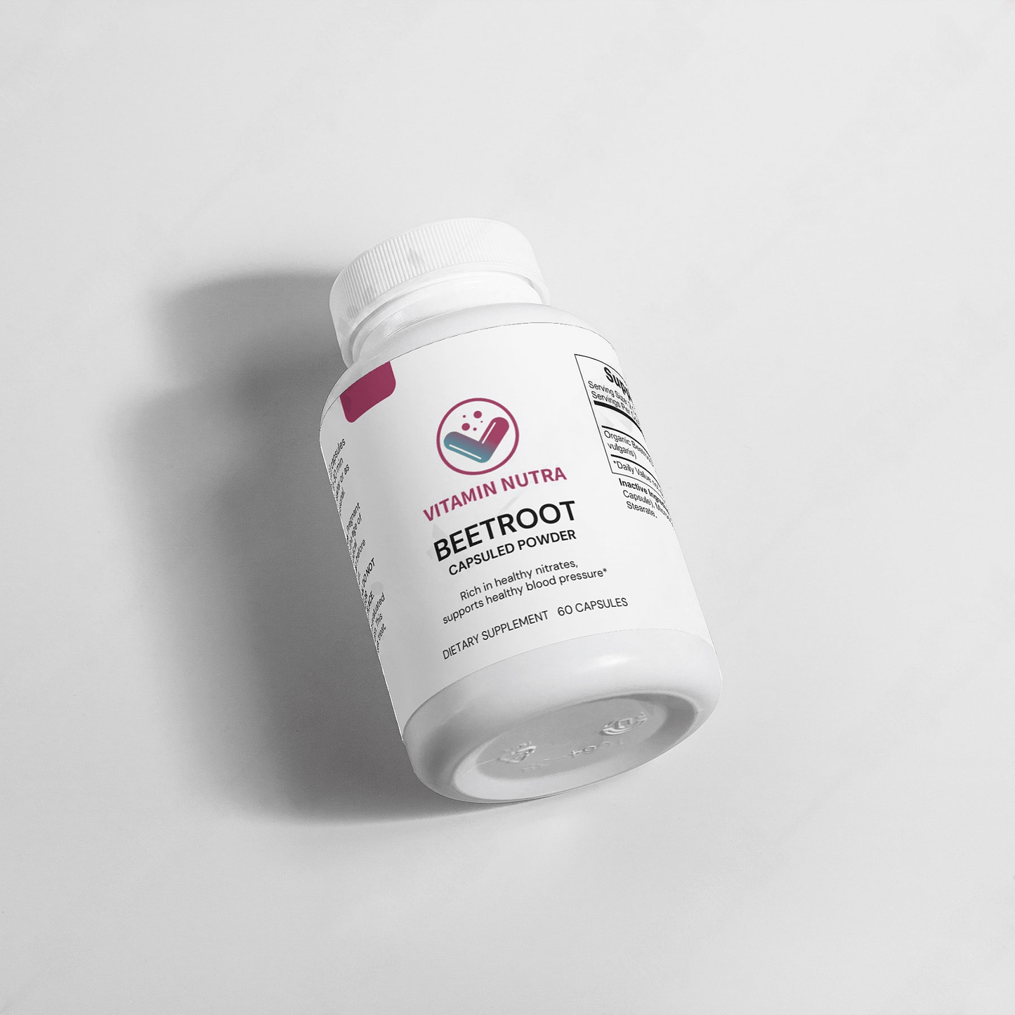 Beetroot Supplement: May enhance oxygen delivery to muscles for potentially improved athletic performance.